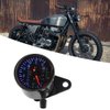 Motorcycle Odometer, LED Backlight 12 V Motorcycle Dual Tachometer Odometer Speedometer Gauge Kit Cafe Racer