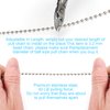 19 Feet Ceiling Fan Pull Chain Extender, Diameter 3.2 mm Stainless Steel Ball Chain, Lengthen Light Pull Chain Extension, Resist the Huge Pull and Rustproof Bead Chain (24 PCS Connector 2 Styles)