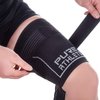 Pure Athlete Thigh Compression Sleeve – Adjustable Straps Quad Wrap Support Brace, Hamstring Upper Leg (1 Sleeve - Black, Medium)