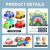 ALASOU 12 PCS Soft Rubber Car Toys for 1 Year Old Boy with Playmat/Storage Bag|1st Birthday Gifts for Toddler Toys Age 1-2|Baby Toys 12-18 Months|Stocking Stuffers for Toddlers 1-3