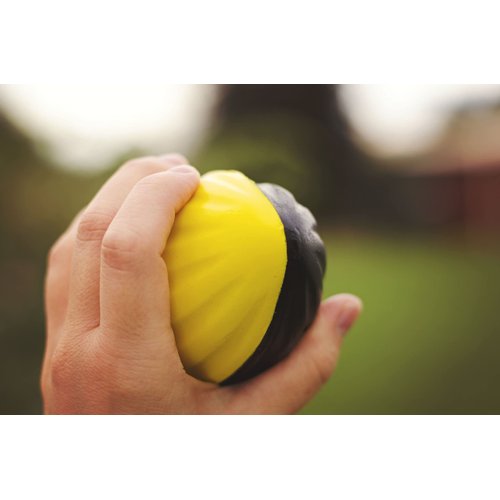 LMC Products Mini Football 3-Pack - 5” Spiral Foam Football Small Footballs for Kids - Mini Footballs 3-Pack - Soft, Easy Grip Toddler Football (Red, Yellow, Blue)