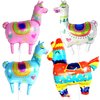 KatchOn, 4Pcs Llama Balloons for Birthday Party - Giant 39 Inch | Llama Birthday Balloons for Llama Birthday Decorations | Alpaca Foil Balloons for Fiesta Party Decorations | Llama Party Decorations