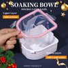 Teenitor Nail Soaking Bowl, Soak Off Gel Polish Dip Powder Remover, Manicure Bowl for Hand, Cuticle Remover Tools, Nail Brush Cuticle Pusher,Cuticle Oil Cuticle Peeler,Nail File Buffer Milk and Honey