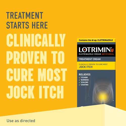Lotrimin AF Jock Itch, Jock Itch, and Athlete's Foot Cream, 0.42 Ounce (Pack of 1) (Packaging May Vary)