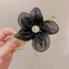 2 Pcs Hair Clips for Children No Slip Duck Bill Bow for Teens Shiny Rhinestone Hairpin Flower Hair Accessories for Kids -2PCS-#17