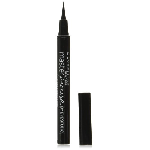 Maybelline Eyestudio Master Precise All Day Liquid Eyeliner Makeup, Black, 0.034 fl. oz.