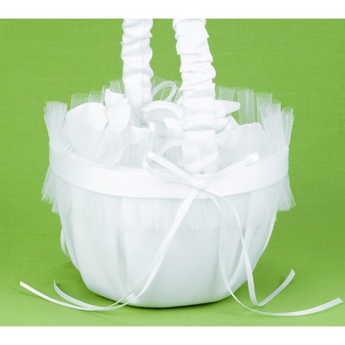 Hortense B. Hewitt Wedding Accessories Flower Girl Basket, Modern Flair
