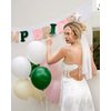 xo, Fetti Bride Veil Claw Clip | Bachelorette Party Decorations Rhinestone Detachable Veil Claw Clip | Bach Accessory, Bride To Be Gift, Bridesmaid Favors