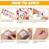 115 PCS Running Temporary Tattoos Birthday Party Decorations Supplies Favors Sport Marathon Finish Line Run Themed Decor Stickers For Boys Girls Gift School Prizes Rewards