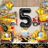 Construction Truck Balloons Construction Birthday Party Supplies Construction Trucks Party Decorations for Boys 5th Birthday Party Construction Tractor Themed Birthday Party Favor