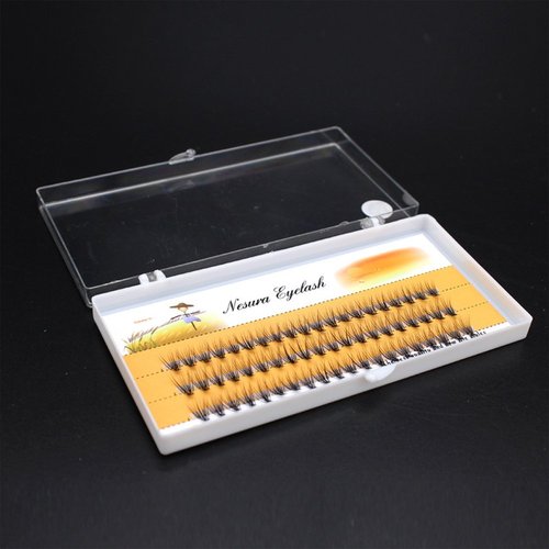 Bodermincer Eyelashes Cluster lashes C curl Thickness 0.07mm 20 Roots 60pcs Individual Fake False Eyelashes Cluster Black Eye Lashes Lashes Eyelash Extensions (10mm)