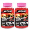 Creatine Monohydrate Gummies for Men & Women, 5000mg Creatine Monohydrate, Best Creatine Gummy Flavored Creatine with Taurine & Vitamin B12 for Max Strength, Energy & Endurance (Berry, 120 Gummies)