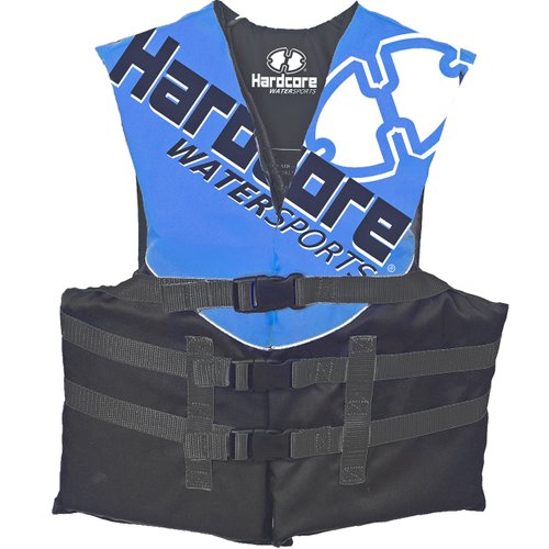 Hardcore Coast Guard Type III PFD for Youth; Life Vest Flotation Device; Life Jacket Paddle Vest for Big Kids from 50-90 pounds; Jet ski, Wakeboard, Hardshell Kayak Life Jacket