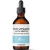 Liquid Biotin with Hair Vitamins, Vitamin C, Organic Coconut Oil, Vitamin E + Vitamin B6. For Hair Skin + Nails and Immunity Support. A Biotin Liquid + Hair Oil Supplement