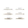 Handmade Sweet Artificial Pearl Rhinestone Hair Barrettes Hair Pins - Numblartd Set of 4 Women Fashion Hairpin Hair Clip for Wedding Bridal Bridesmaid (D#)