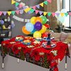 Spider Theme Party Tablecloth 3 PCS, Plastic Disposable Superhero Spider Table Cover for Spider Fans Birthday Party Decorations Supplies, 86.6 x 51.2in