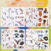 Ospvcwk Sports Temporary Tattoos for Kids, 40 Sheets, 300 Styles Waterproof Baseball Basketball Soccer Football Tattoos for Boys, Sports Birthday Party Favors, Goodie Bag Fillers