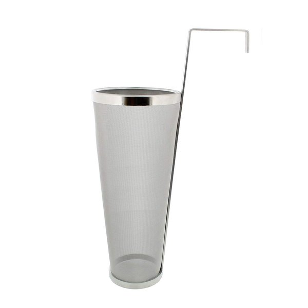 Brewing Hopper Spider Strainer, ProMaker Stainless Steel 1 Gallon 300 Micron Mesh Cartridge Hop Spider Beer Hops Filter Homebrew Hops Beer Tea Kettle Brew Filter (5.3 X 16 Inch)