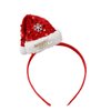 Totelux Christmas Headband Red Hat Hair Hoop with Sequins Snowflakes Cute Santa Hat Hair Accessories for Women Holiday Party Supplies