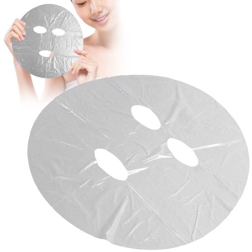 100pcs Facial Mask Paper Film DIY Disposable Facial Plastic Wrap Retention Facial Mask Sheet Wrap for Spa Skin Care Moisturizing