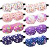 Foaincore 8 Pcs Unicorn Sleep Masks Cute Sleeping Masks for Kids 3D Contoured Eye Mask with Adjustable Strap Kids Sleep Eye Covers for Girls Travel Nap Sleep Lunch Break(Unicorn)