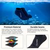 XUKER Water Shoes 3mm Men Women, Neoprene Sand Proof Volleyball Soccer Socks Anti Slip Wetsuit Booties for Diving Swimming Surfing Snorkeling Fishing Wading Kayaking Hiking, Flatlock Low Cut
