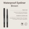 Sandstone Scandinavia Brown Waterproof Eyeliner Pencil - Vegan Hypoallergenic Eyeliner for Sensitive Eyes - Smudge Proof Gel Eyeliner Brown - Anti-Aging Properties Hypoallergenic Makeup