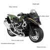 Diecast Motorcycle Toy - Pull Back Toy Cars with Sound and Light Toy,Motorcycle Toys for Boys,Toys for 3-9 Year Old Boys (White)