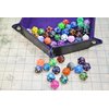 SmartDealsPro 50-Pack 20 Sided Dice D20 Polyhedral Dice with Pouch for DND RPG MTG Table Game
