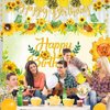 Sunflower Birthday Secorations TSVATE Sunflower Party Decorations with Sunflower Garland, Sunflower Balloons, Sunflower Backdrop, Pompoms, Sunflower Birthday Banner, Party Supplies for Women and Girls
