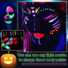 Glow in the Dark Face Body Paint,Blacklight Neon Halloween Face Paint,Neon Fluorescent Body Paint for Halloween Festivals Stage Christmas Party and Events,Set of 6 Tubes