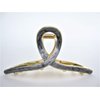Generic Silver marbled tone textured gold metal hair claw clip