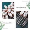 Catery Crystal Bridal Hair Comb Rose Gold Wedding Hair Piece Rhinestone Bride Hair Accessories for Women and Girls