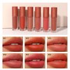 Matte Lipstick Lip Mud, Waterproof Long Lasting Smudge Proof Velvet Lip Stains, Mist Colour Non-Stick Cup Not Fade Lip Gloss, High Pigment Multi-Purpose Lip Mud for Lip and Cheek(#06 Lazy Nude Coffee)