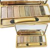 Sparkle Eyeshadow Palette&9 Colors Shimmer Makeup Palette & Cosmetic Brush Set &Gold Glitter, Highly Shining Pigmented Diamond &9 Color Eyeshadow 6# (1pc)
