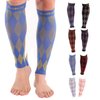 Doc Miller Premium Calf Compression Sleeve 1 Pair 20-30mmHg Graduated Support for Sports Running Circulation Recovery Shin Splints Varicose Veins (Ylw.Blue, S)