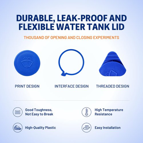 2 PCS Washer Fluid Cap, NWGOF Professional Leakage Protection Windshield Wiper Fluid Cap, Premium Durable Windshield Washer Fluid Cap for 2012-2018 Ford Focus