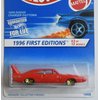 Hot Wheels 1996 First Editions #3 of 12 Models, red 1970 Dodge Charger Daytona 7 Spoke Wheels