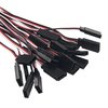 10Pack ShareGoo 11.8" JR Servo Extension Cable 1 Male to 2 Female Y Cables Y Harness Servo Extension Wire Lead for RC Cars Trucks Airplanes Servo Receiver Connection