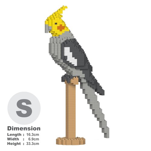 JEKCA Cockatiel 02S | Plastic Building Blocks | Age 14+