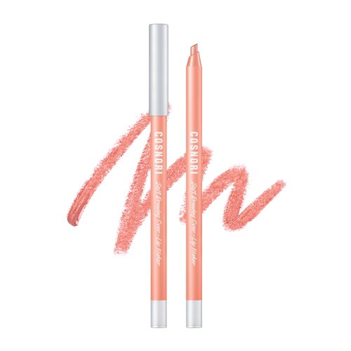 COSNORI Soft Drawing Overlip Maker - Long-Lasting Creamy Lip Liner, Easy-Blend, Multi-Use,Vegan Lip Pencil (04 ROSY BROWN)