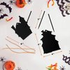 Halloween Magic Scratch Crafts for Kids and Adults - DIY Halloween Decorations - Haunted House Arts and Crafts Ornaments - Includes 24 Haunted House Ornaments, 24 Scratch Sticks, 24 Satin Cord Ribbons