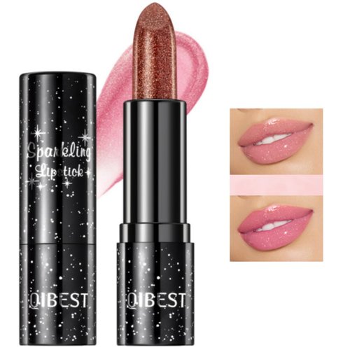 Jolilab Sparkling Lipstick Color Changing Lip Gloss, Long Lasting Moisturizer Lip Balm Magic PH Temperature Color Changing Warming Lipstick Tinted for Women Girls,Non-sticky (1, 01#)