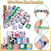 Winrayk 98Pcs Farm Animals Party Favors Barnyard Birthday Supplies, Drinking Straw Mini Bubble Wand Slap Bracelet Keychain Sticker Teen Kid Farm Theme Pinata Filler Goody Bag Stuffer Farm Party Favors