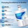 ICEPURE 5231JA2002A Refrigerator Water Filter,Compatible with LG LT500P, GEN11042FR-08, ADQ72910901, ADQ72910907, LFX25974ST, LFX25973S, Kenmore 9890, 469890 2 PACK