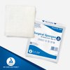 Dynarex Surgical Gauze Sponges - Absorbent Cotton Fabric with Folded Edges - Soft, Durable, Individually Wrapped Dressing - 4x4", 12-Ply, Sterile 2's - Box of 25 Pouches, 2 Sponges Per Pouch