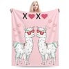 Llama Blanket Soft Cozy Cute Llama Plush Throw Blanket Warm Love Llama Alpaca Flannel Fleece Bedding Stuff Decor Blanket Gifts for Lover Teens Kids Girls Boys Women Adults Bed Travel 40"x50"