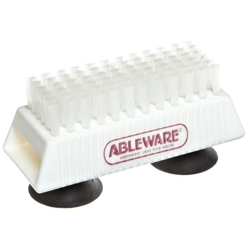 SP Ableware One-Handed Nail Brush with Suction Cup Base (753490211)