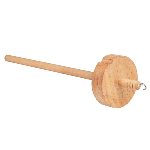 Finetoknow Drop Spindle Top Whorl Yarn Spin Hand Carved Wooden Tool for Beginners