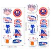 100PCS 4th of July Temporary Tattoos, Fourth of July Patriotic Tattoo, America Flag Red White and Blue Face Tattoo Stickers, Party in the USA Memorial Independence Labor Day Makeup Accessories
